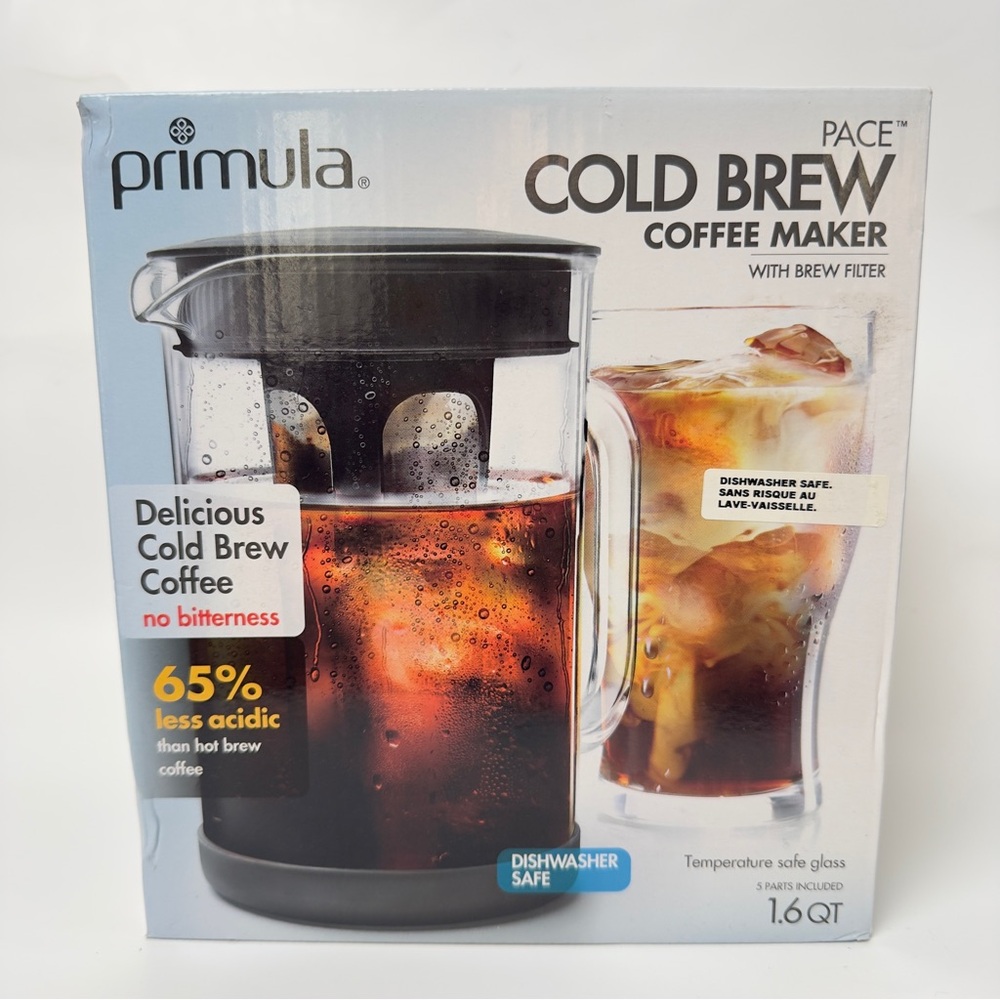 Primula Black Cold Brew Coffee Maker Brand New in Box